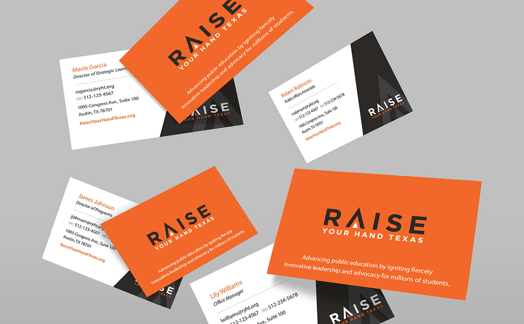 Raise Your Hand Texas Brand Identity screenshot 2025 08 29 at 7.22.57 pm
