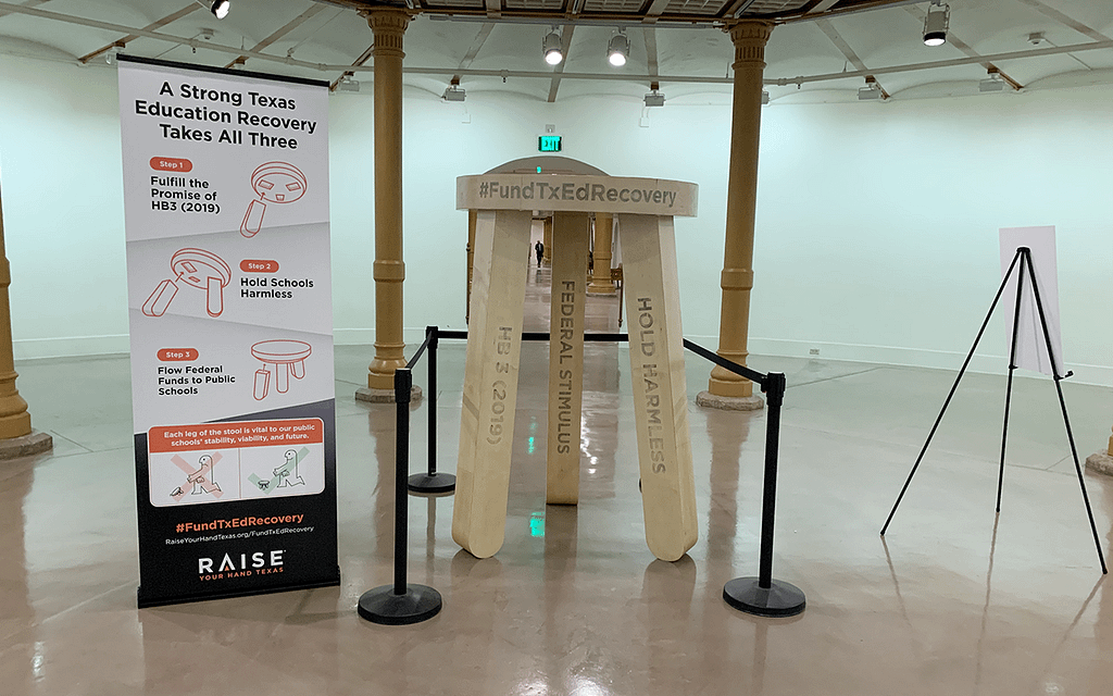 Work three legged stool inside capitol