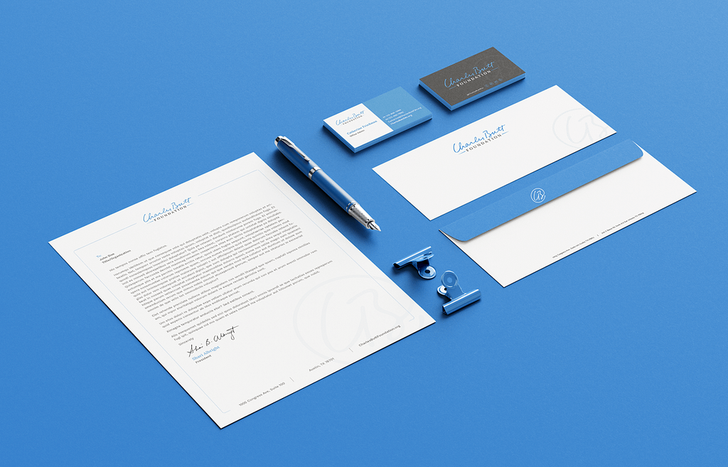 Charles Butt Foundation Brand Identity collateral