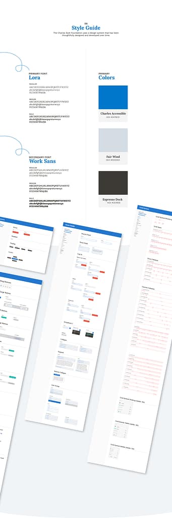 Charles Butt Foundation Brand Identity web design system