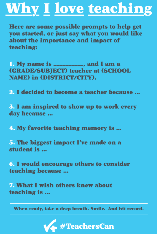 #TeachersCan image