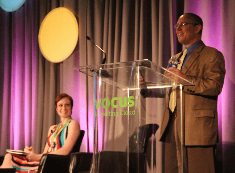 Speaking Vocus presentation