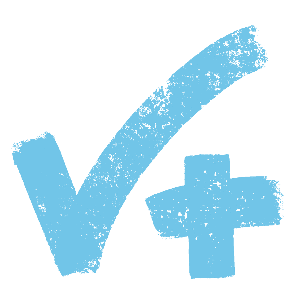#TeachersCan ryht check+ symbol rgb blue